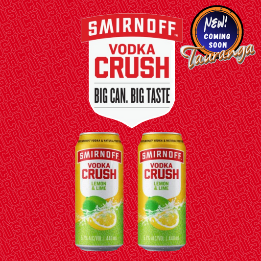 . Smirnoff Vodka Crush Lemon & Lime 5.7% 4 Pack 440mL Cans (New) (Early September)