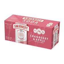 Smirnoff Soda Cranberry & Apple 5% 10 Pack 330ml Cans - Thirsty Liquor Tauranga