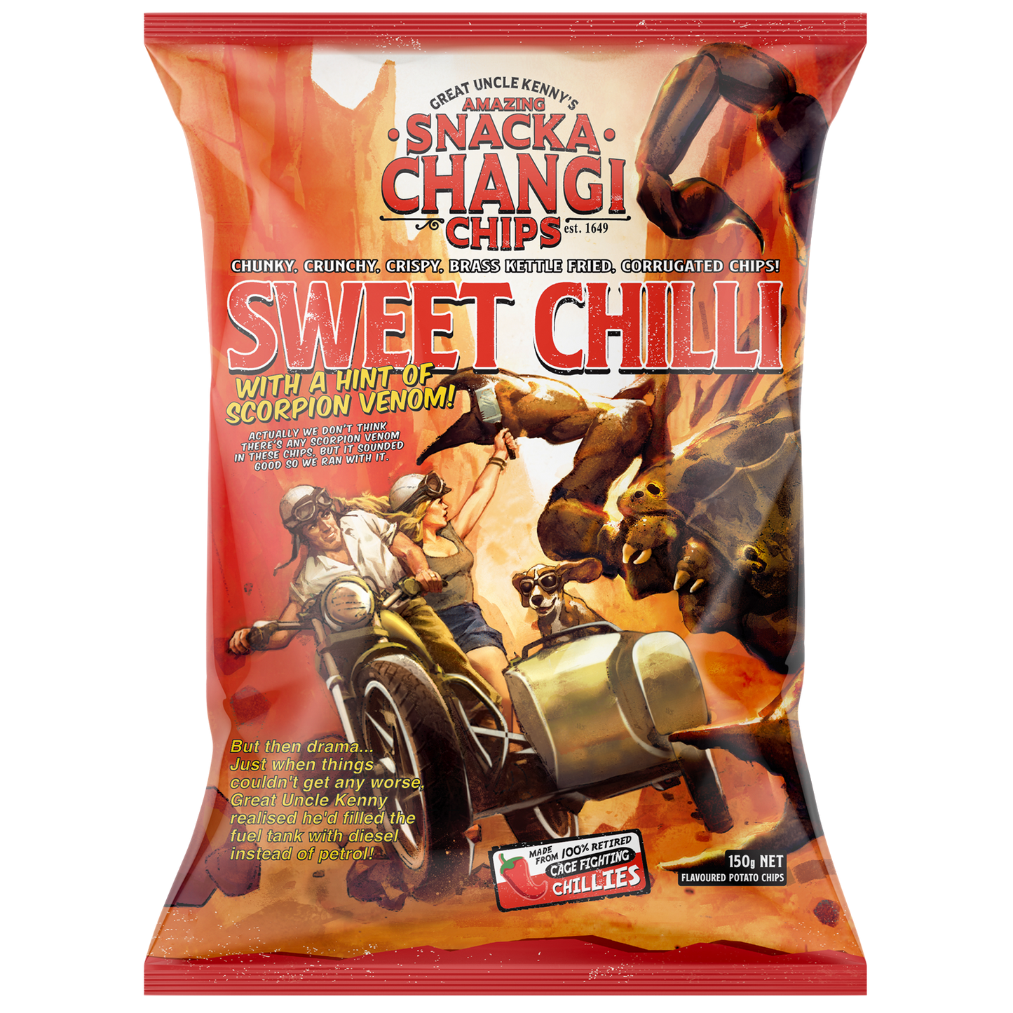 SnackaChangi Sweet Chilli Chips 150g