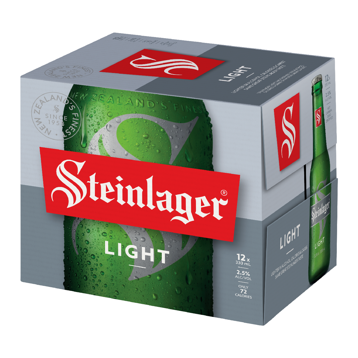 Steinlager Light Bottles 12x330mL