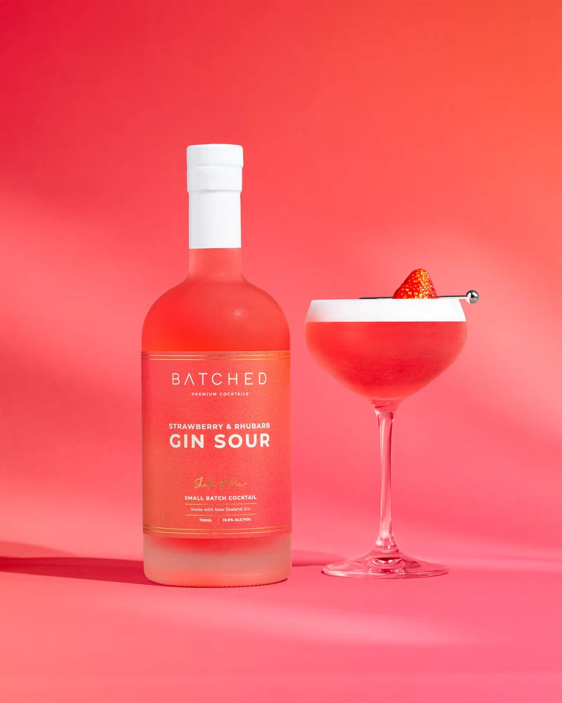 z. Batched 14% Gin Sour - Strawberry & Rhubarb 725mL (New-TLT) (Due Soon)