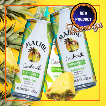 Malibu & Pineapple 4% 10 Pack 250mL Cans