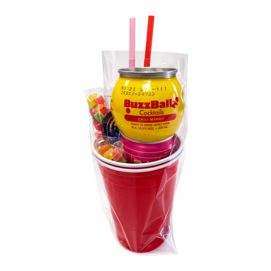 Cocktail BuzzBall Kit & Sour Warheads with Jello Shot, Popping Candy & Mini Vodka (Makes 2 Alcoholic Cocktails)(New)  (TLT-MS)