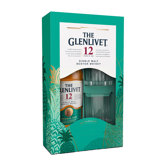 Glenlivet 12 Year Old 700ml + 2 Glasses Gift Pack