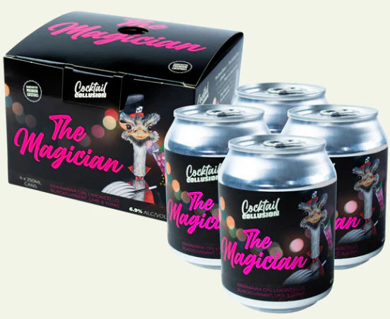 The Magician Premium Cocktails 6.9% 4 Pack 250ml Cans - Thirsty Liquor Tauranga