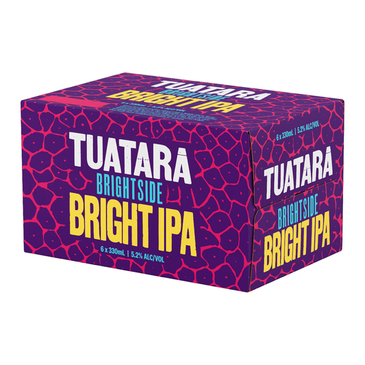 Tuatara Brightside IPA 6 Pack 330mL Cans (New) (HO-BS)