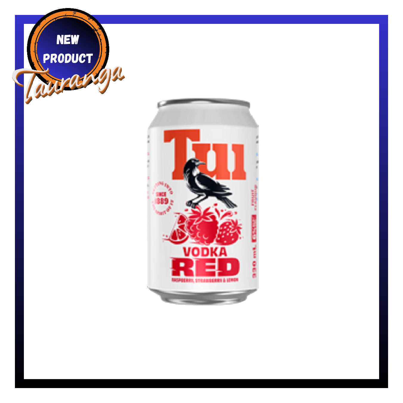 Tui Vodka Red Low Sugar 10 Pack 330mL Cans (New)