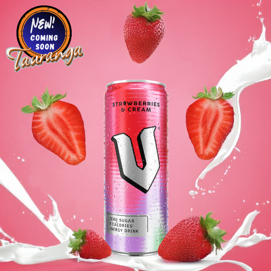 . V Energy Strawberries & Cream 250mL Can (New) (Supplier out of stock)