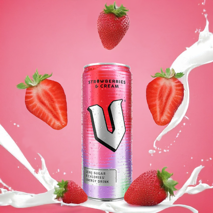 V Energy Strawberries & Cream 250mL Can