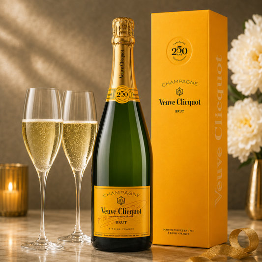 Veuve Clicquot Brut Yellow Label NV + Champagne Gift Box 750mL