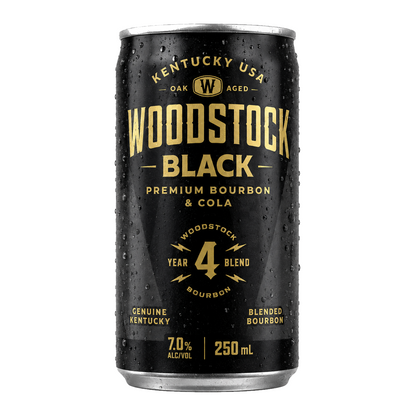 Woodstock 7% Black Bourbon & Cola 10 Pack 250mL Cans (New) (1st Week September)