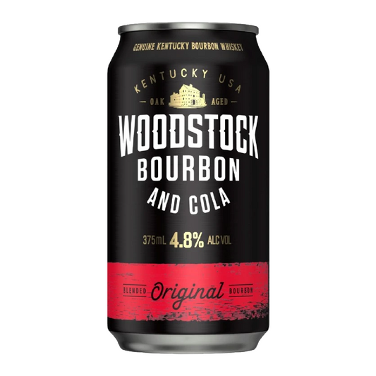 .  Woodstock 4.8% Bourbon % Cola 18 Pack 330mL Cans (New) (1st Week September)