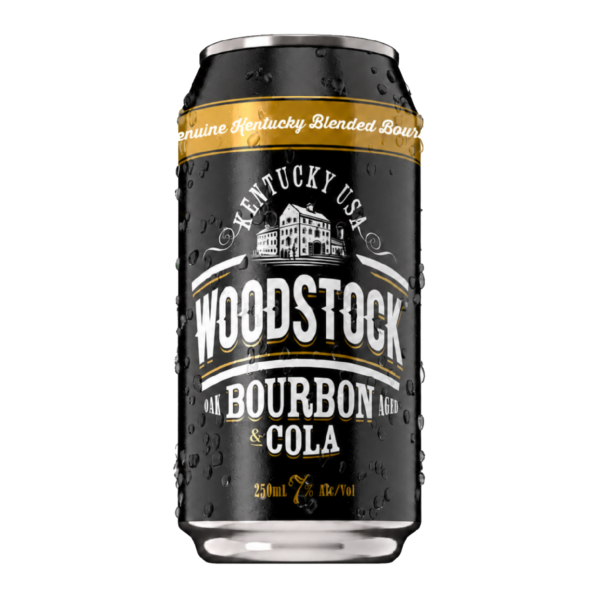 Woodstock 7% Bourbon & Cola 18 Pack 250mL Cans (New Packaging)