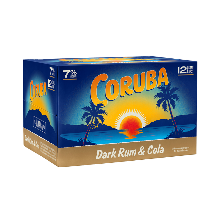 Coruba & Cola 7% 12 Pack 250mL Cans