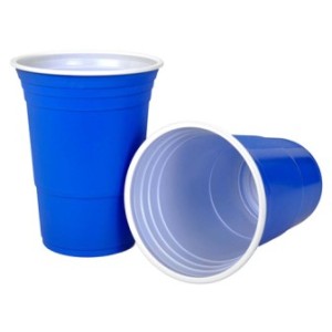 Cups Kiwipong Large Blue Cups 12 Pack 465mL