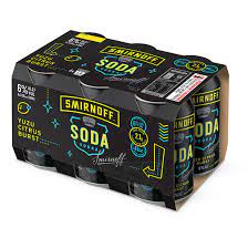Smirnoff Soda and Yuzu Citris Burst6 Pack 330ml Cans (New)