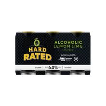 Hard Rated Lime LOW SUGAR 6% 6 Pack 330mL Cans (New)  (HO-BS)