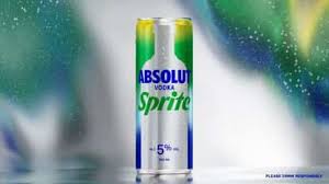 .Absolut & Sprite Pineaple 12 Pack 250mL Cans (New) (Coming January 2026)