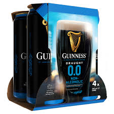 Guinness 0.0% 4 Pack 440mL Cans (New)