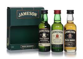 Jameson Miniature Gift Set – Irish Whiskey, Black Barrel & Caskmates Stout (3 x 50mL) (New)