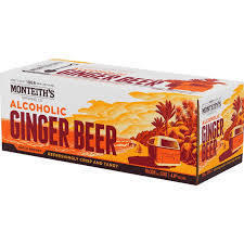 Monteiths Alcoholic Ginger Beer 10 Pack 330mL Cans (EOL)