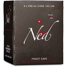 The Ned Pinot Gris 4 Pack 250mL Cans (New) (Wednesday)