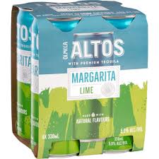 Olmeca Altos Margarita Lime 4 Pack 330mL Cans