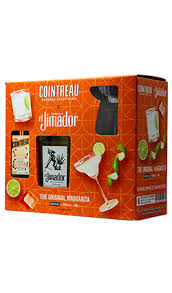 Margarita Glass Gift Kit | Cointreau 350mLs + El Jimador 375mL Plus 2 Crystal Glasses (New)