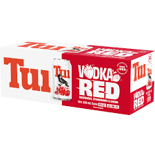 Tui Vodka Red Low Sugar 10 Pack 330mL Cans (New)