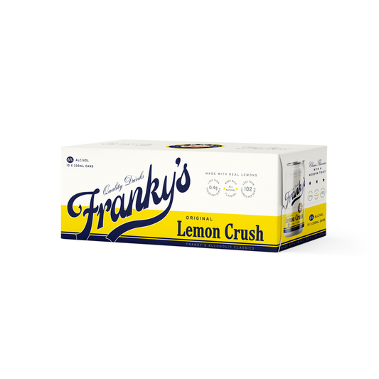 Franky's Lemon Crush 6% 10 Pack 330mL Cans (New-TLT)
