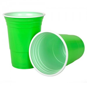 Cups Kiwipong Large Green Cups 25 Pack 465mL