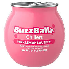 BuzzBallz Chillers 15% Pink Lemon Squeezy 187mL (New)