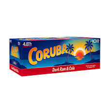Coruba Original Rum & Cola 4.8% 10 Pack 330mL Cans (New)