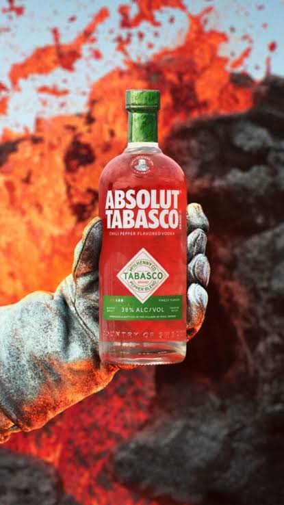 Absolut Tabasco 50mL Miniature  (New)