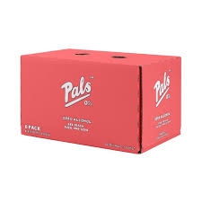 Pals ZERO Alcohol Red Peach Yuzu & Soda 6 Pack 330ml Cans - Thirsty Liquor Tauranga