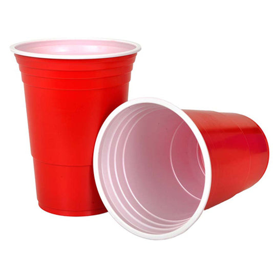 Cups Kiwipong Large Red Cups 25 Pack 465mL (New)