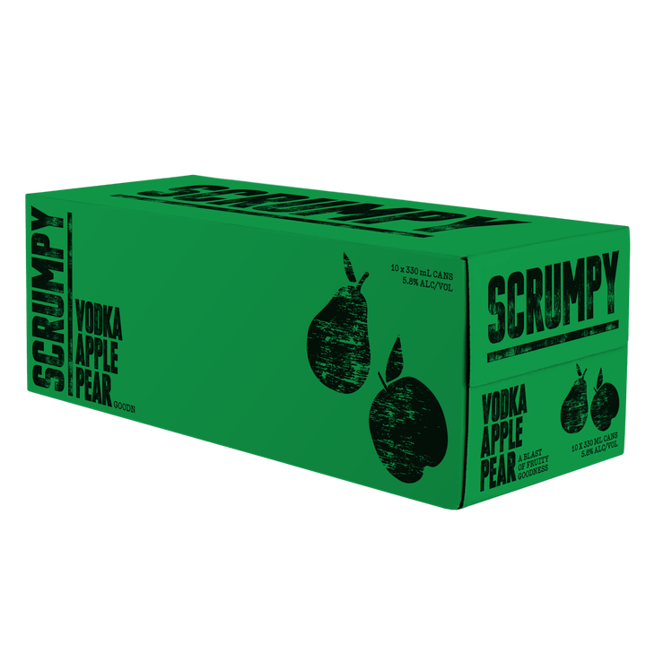 Scrumpy Vodka Apple & Pear RTD 10 Pack 330mL Can (New)