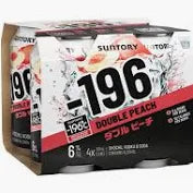 . -196 Vodka Seltzer Double Peach 6% 330mL 4 Pack Cans (New) (Due Early January)
