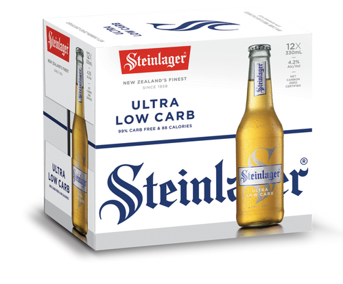 Steinlager Ultra Low Carb 12 Pack 330ml Bottles - Thirsty Liquor Tauranga