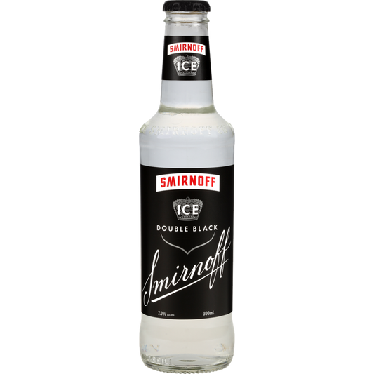 Smirnoff Ice Double Black 7% 10 Pack 300ml Bottles - Thirsty Liquor Tauranga