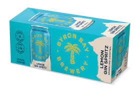 Byron Bay Lemon Gin Spritz 4.6% 10 Pack 330ml Cans - Thirsty Liquor Tauranga