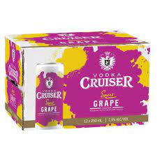Cruiser Vodka Sour Grape 7% 12 Pack 250ml Cans - Thirsty Liquor Tauranga