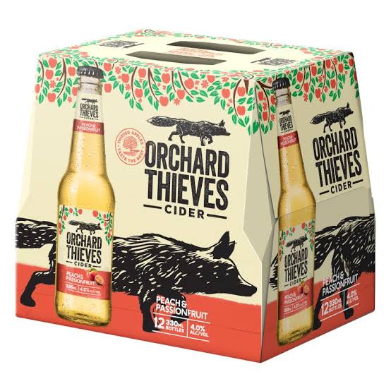 Orchard Thieves Peach & Passionfruit 12 Pack 330ml Bottles - Thirsty Liquor Tauranga