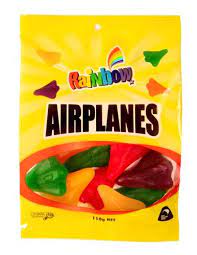 Rainbow Lollies Airplanes 110g - Thirsty Liquor Tauranga