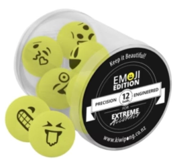 Emoji Brand Ping Pong Balls 12 Pack - Thirsty Liquor Tauranga