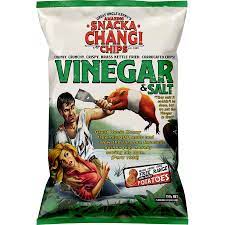 Snackachangi Chips Vinegar & Salt 150g - Thirsty Liquor Tauranga