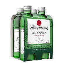 Tanqueray Tonic 5.3% 4 Pack 275ml Bottles - Thirsty Liquor Tauranga