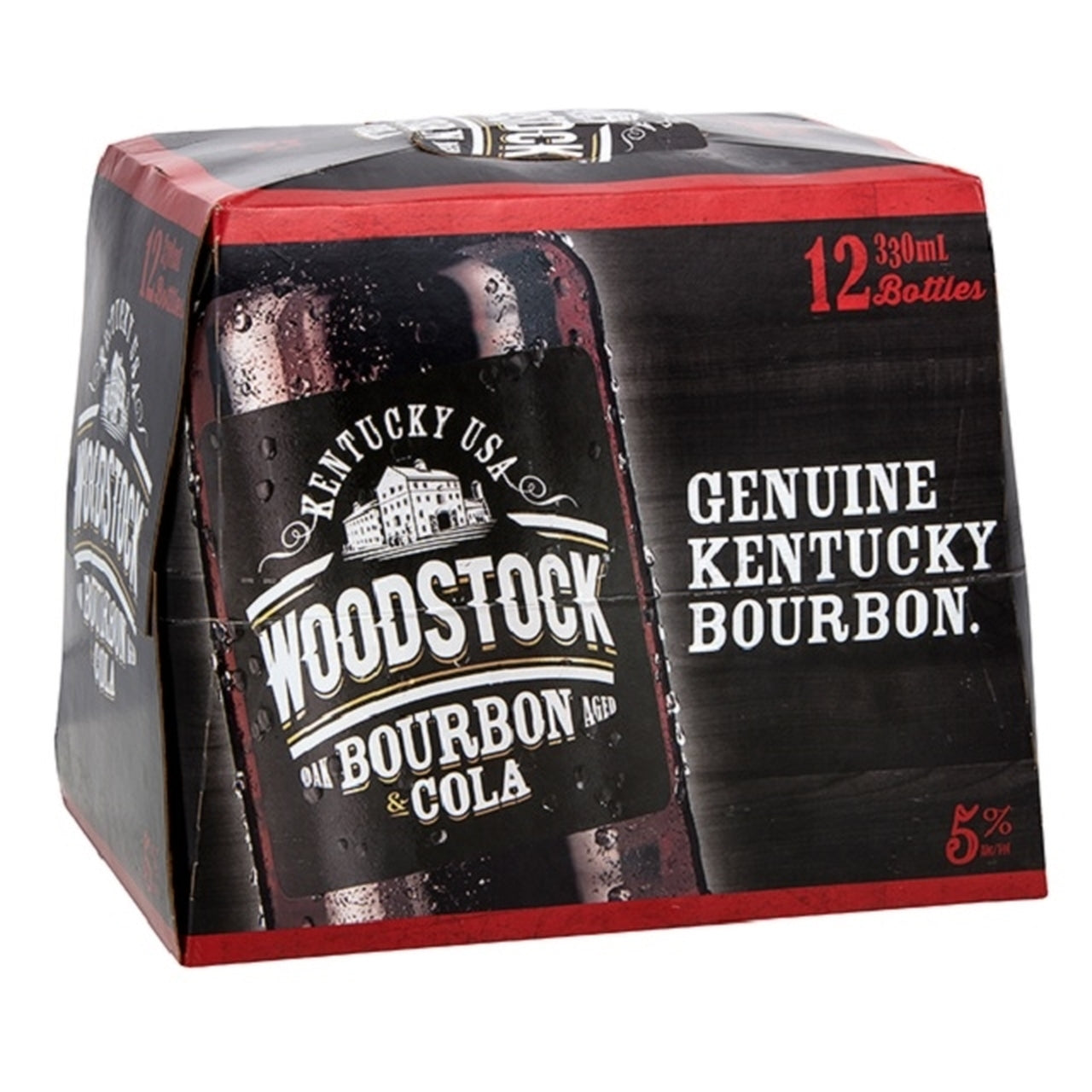 Woodstock Bourbon & Cola 5% 12 Pack 330ml Bottles - Thirsty Liquor Tauranga