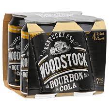 Woodstock Bourbon & Cola 7% 4 Pack 330ml Cans - Thirsty Liquor Tauranga