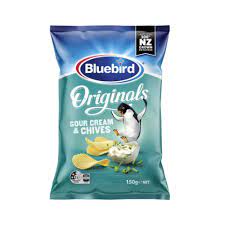 Bluebird Originals Sour Cream & Chives Chips 150g - Thirsty Liquor Tauranga